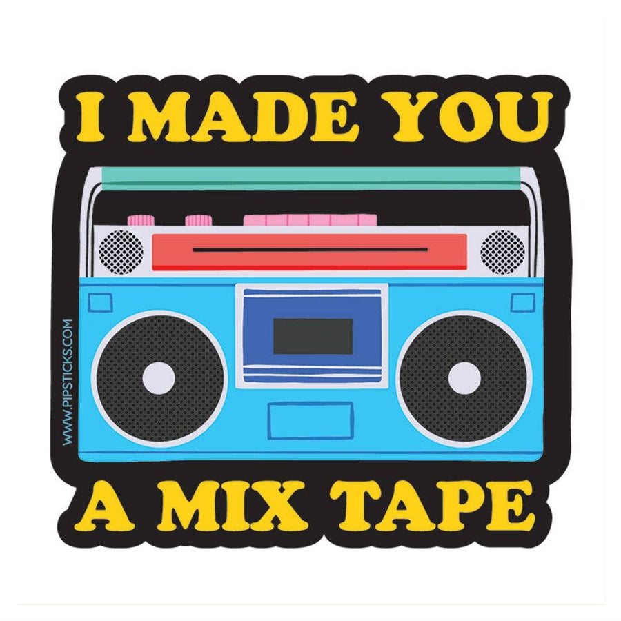 I Made You A Mixtape Vinyl Sticker