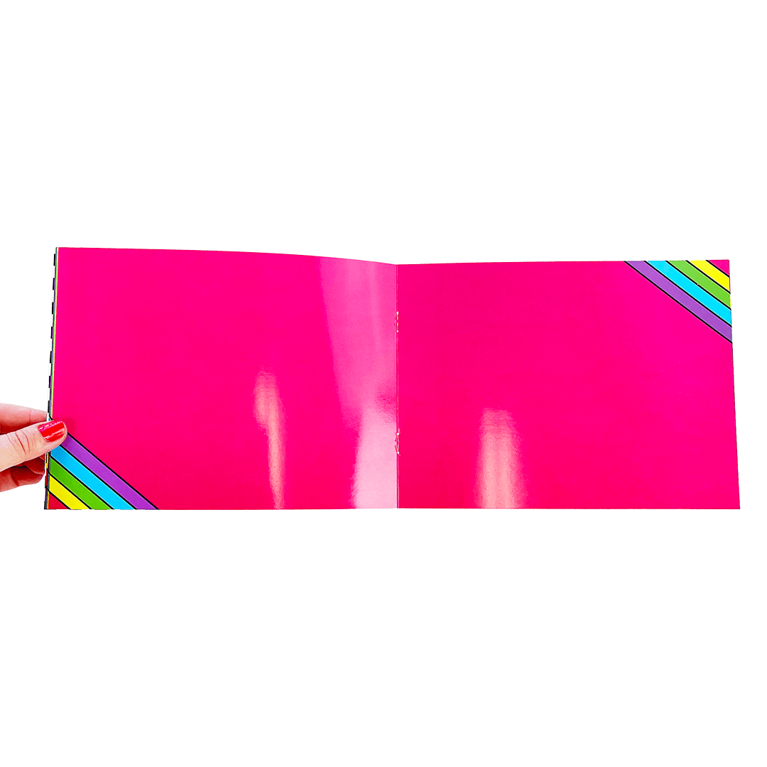 Retro Rainbow Sticker Collector Album