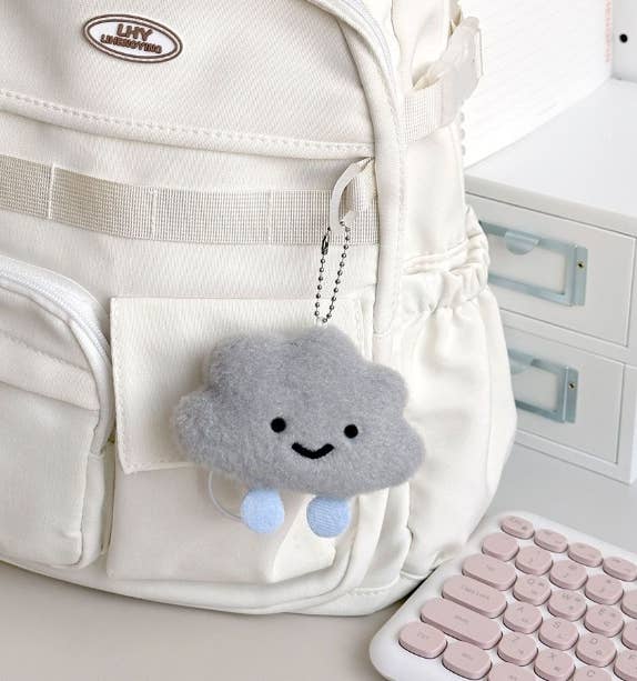 Fluffy Cloud Plush Keychain (11 cm)