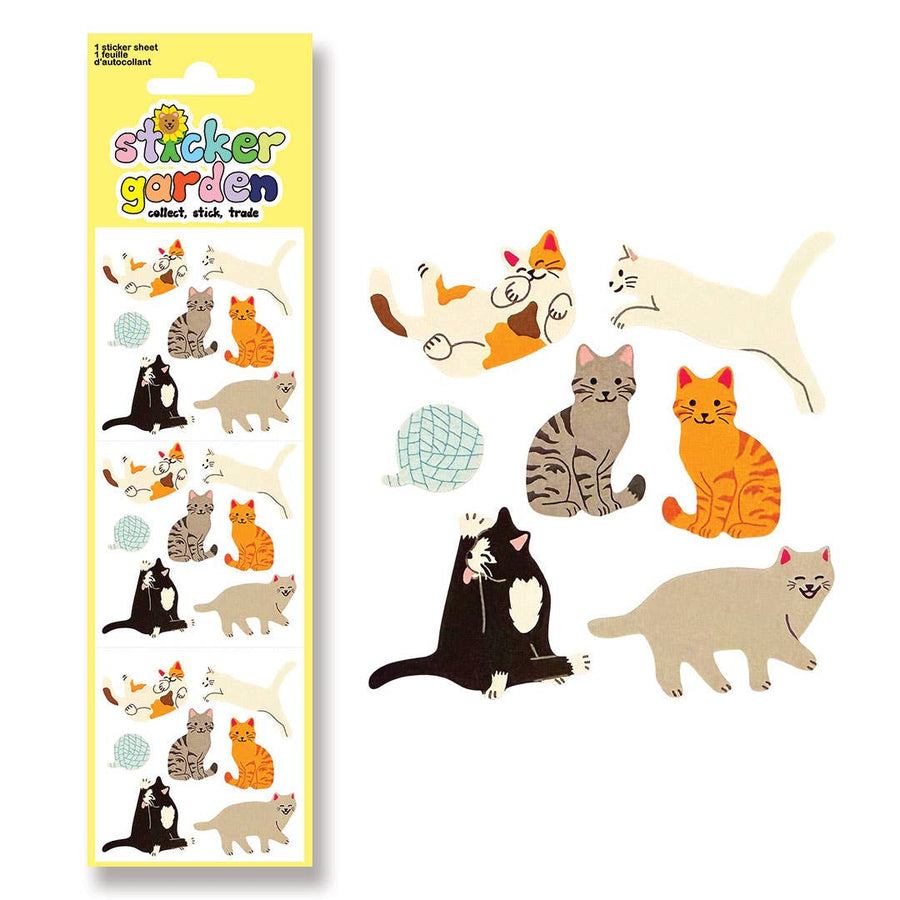 Playful Cat Stickers