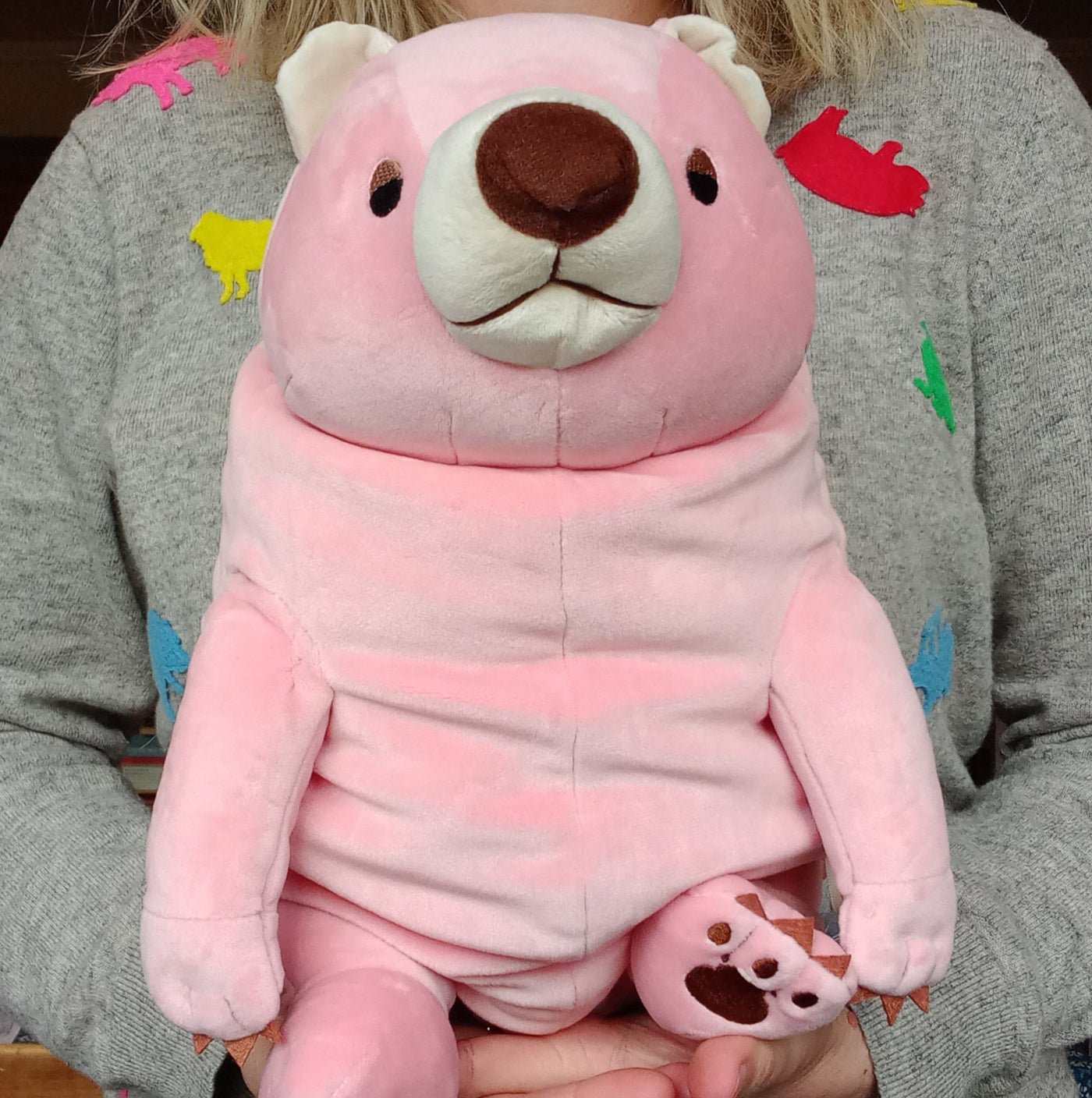 Large Pink Mochi Bear (38 cm)