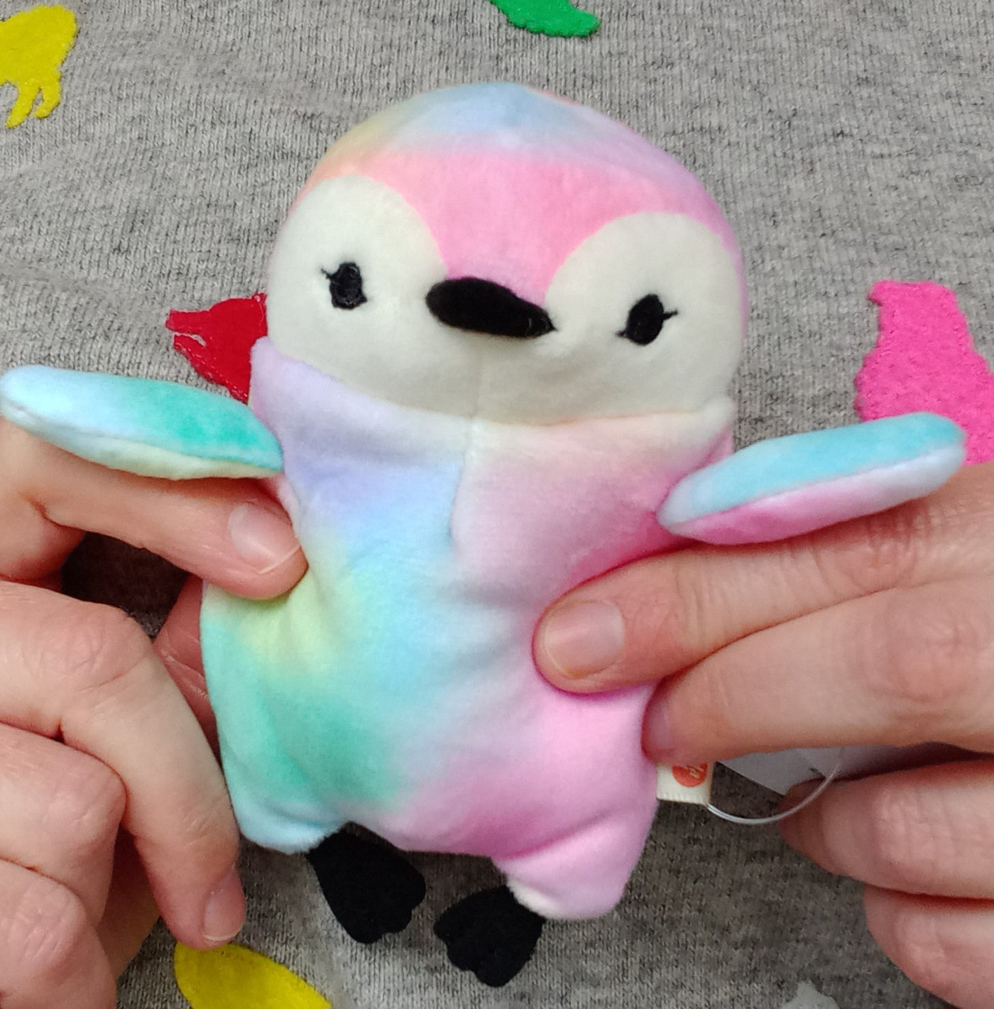 Mini Rainbow Mochi Baby Penguin (13 cm)