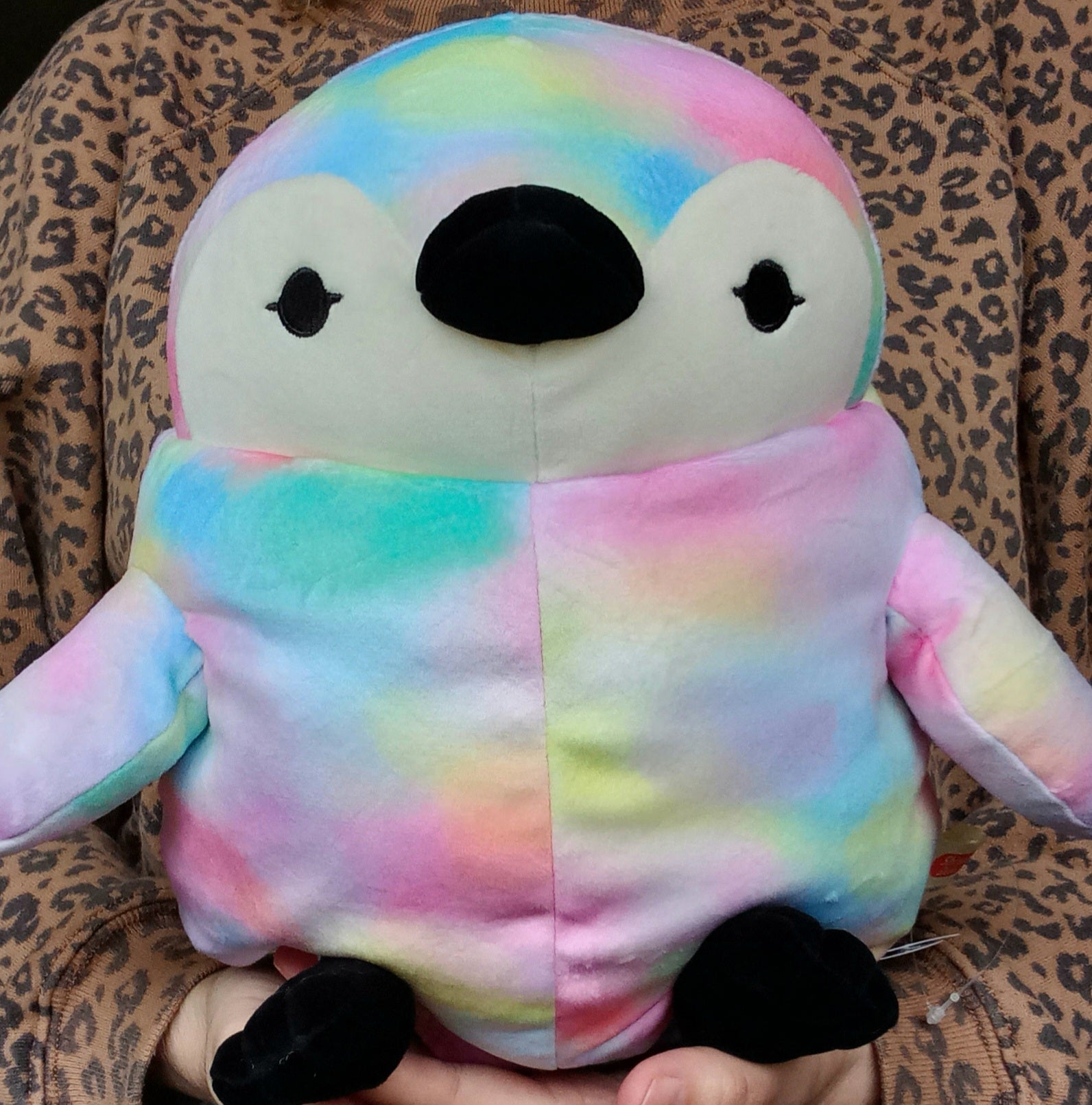 Large Rainbow Mochi Penguin (37 cm)