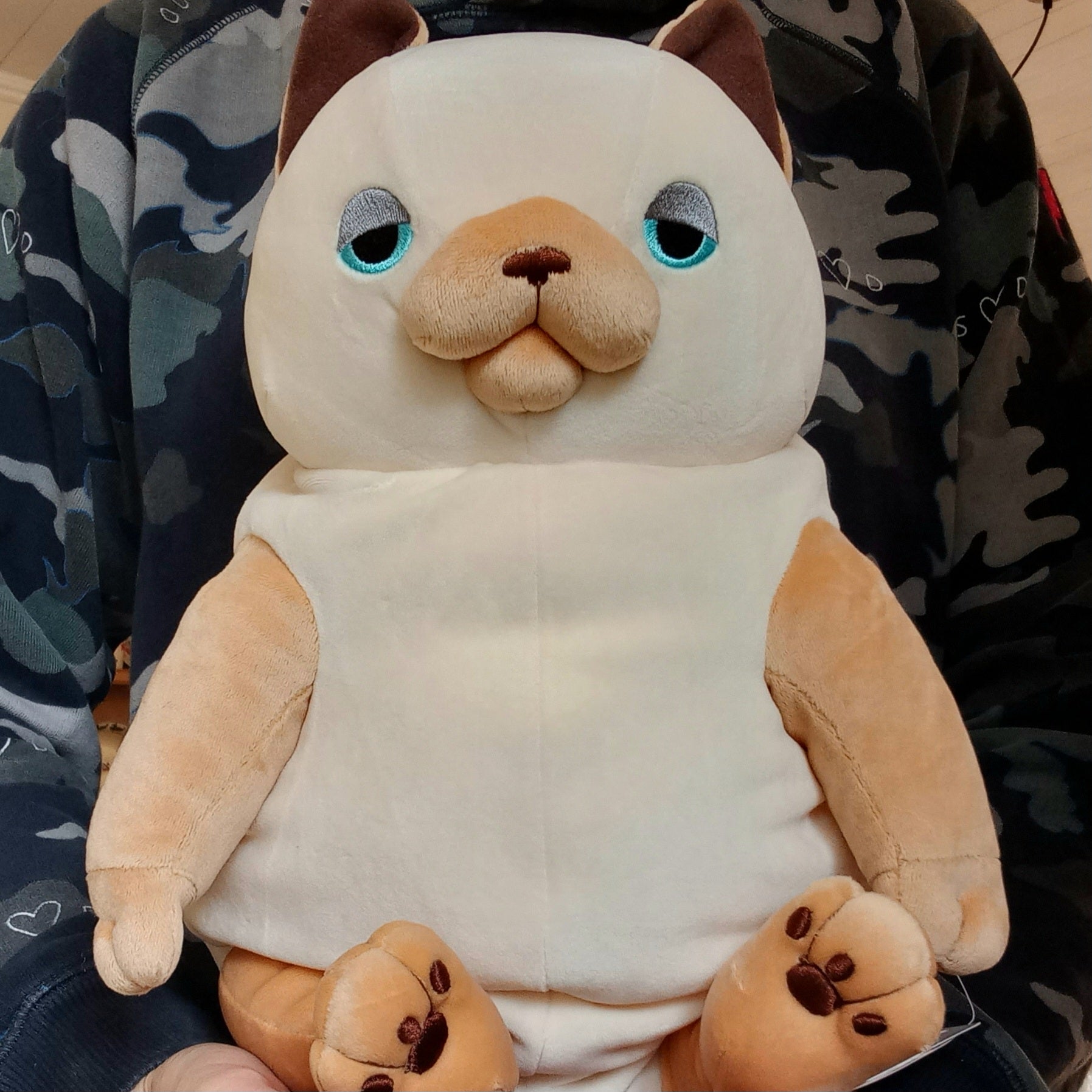 Large Siamese Mochi Cat (42 cm)