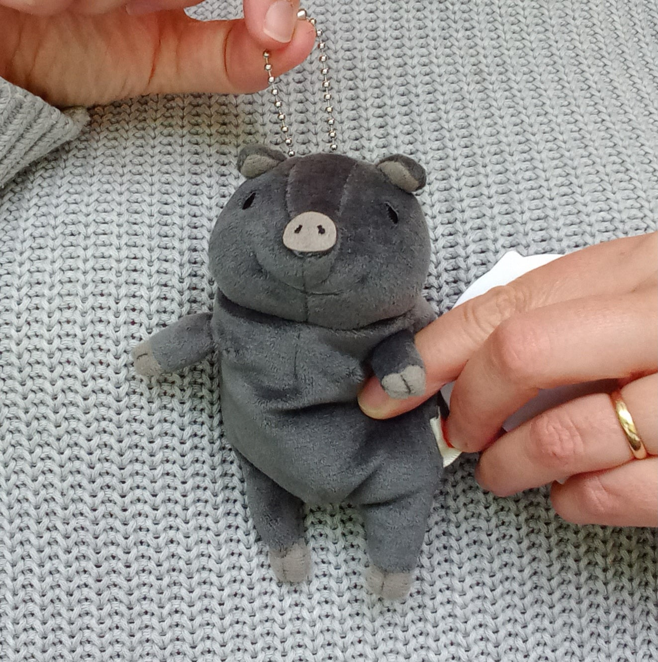 Mini Black Mochi Pig (13 cm)