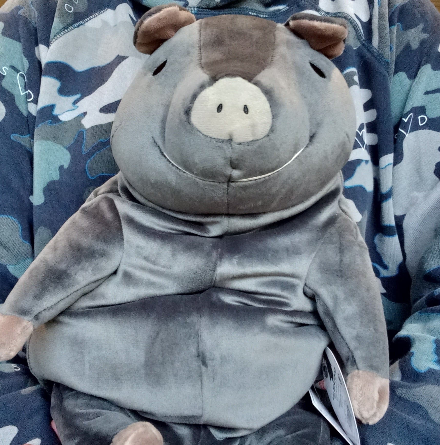 Large Black Mochi Pig (41 cm)