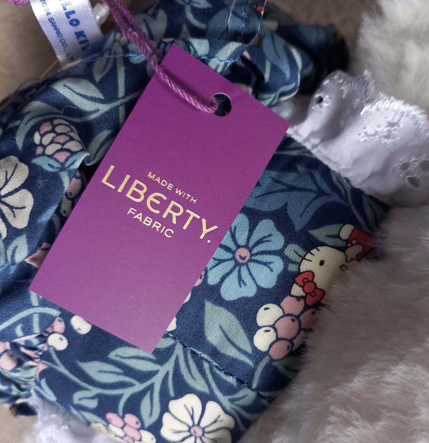 Hello Kitty Liberty Fabric Plush - Blue (23cm)