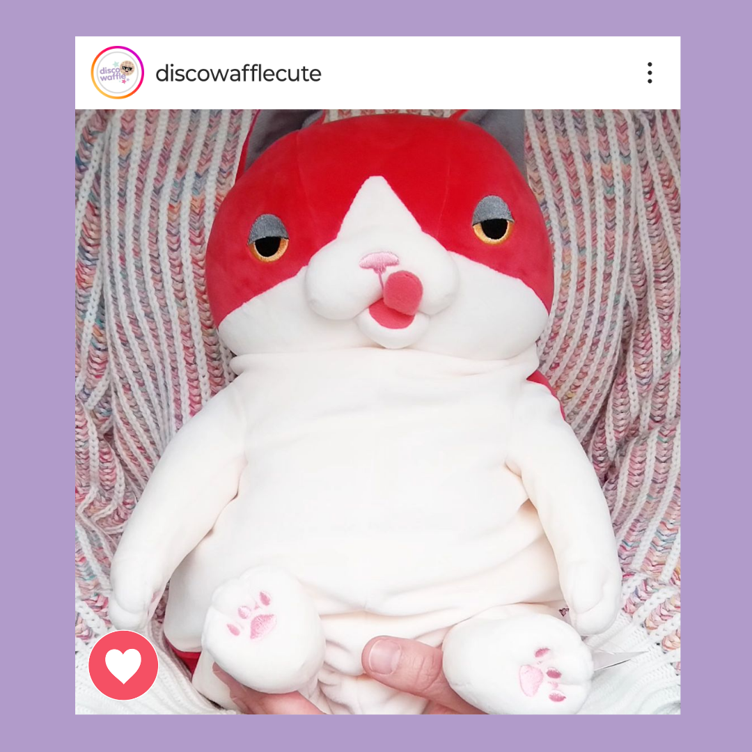 Large Red Mochi Cat (48 cm)