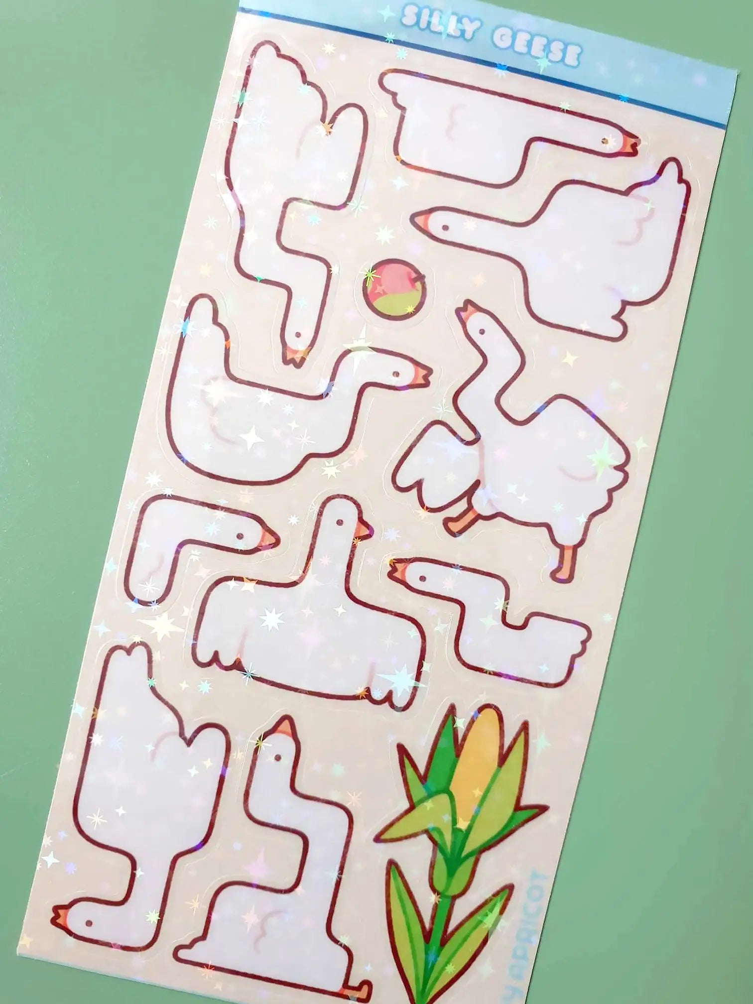 Silly Geese Holographic Stickers