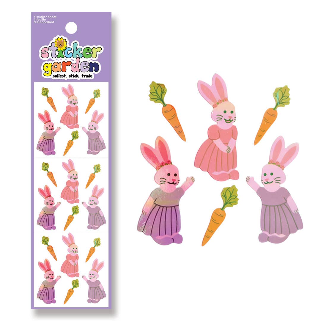 Bunnies Shiny Stickers