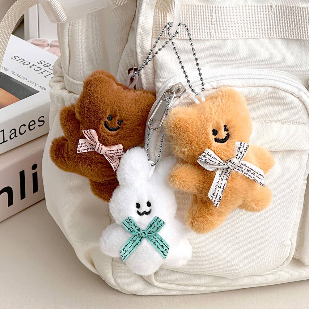 Blind Box Bear & Rabbit Plush Keychain (8 cm)