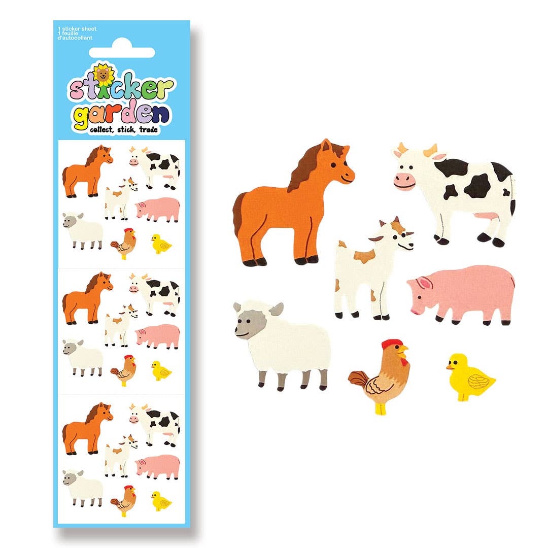 Classic Farm Animals Stickers