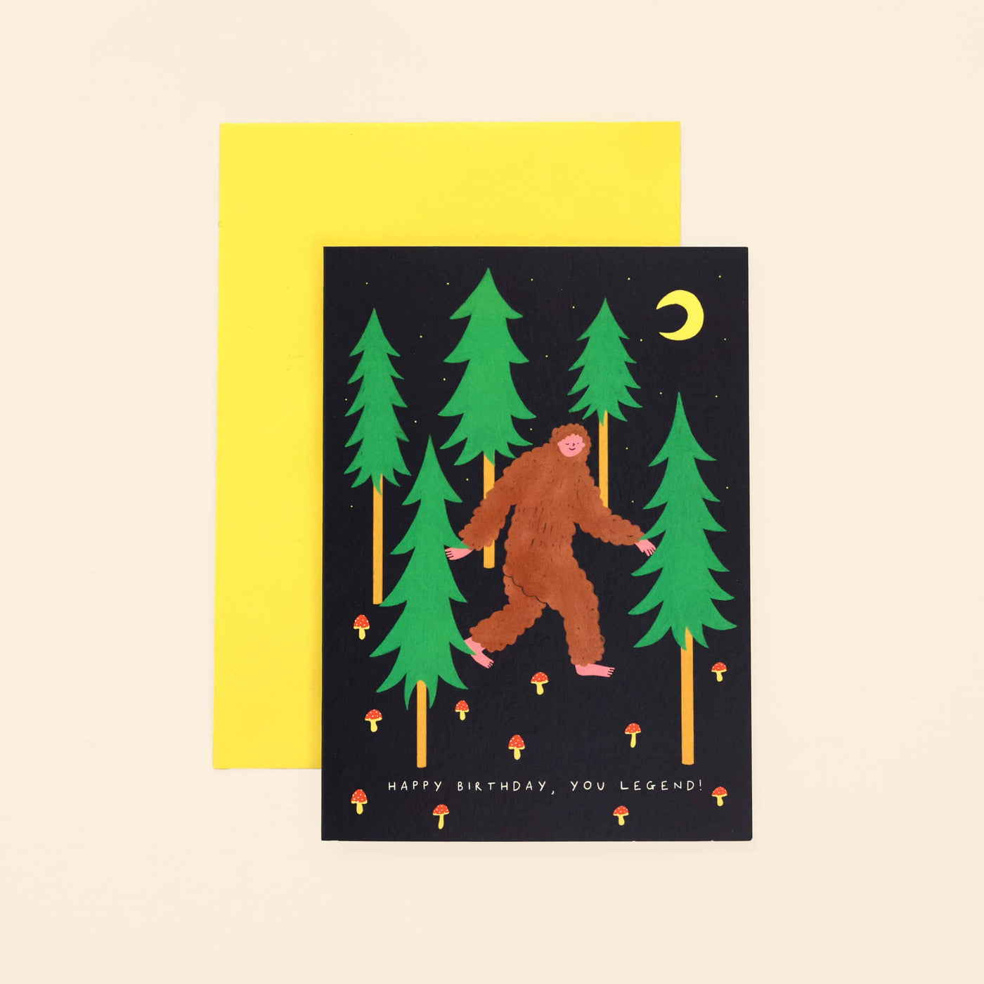 Bigfoot Legendary Birthday Card