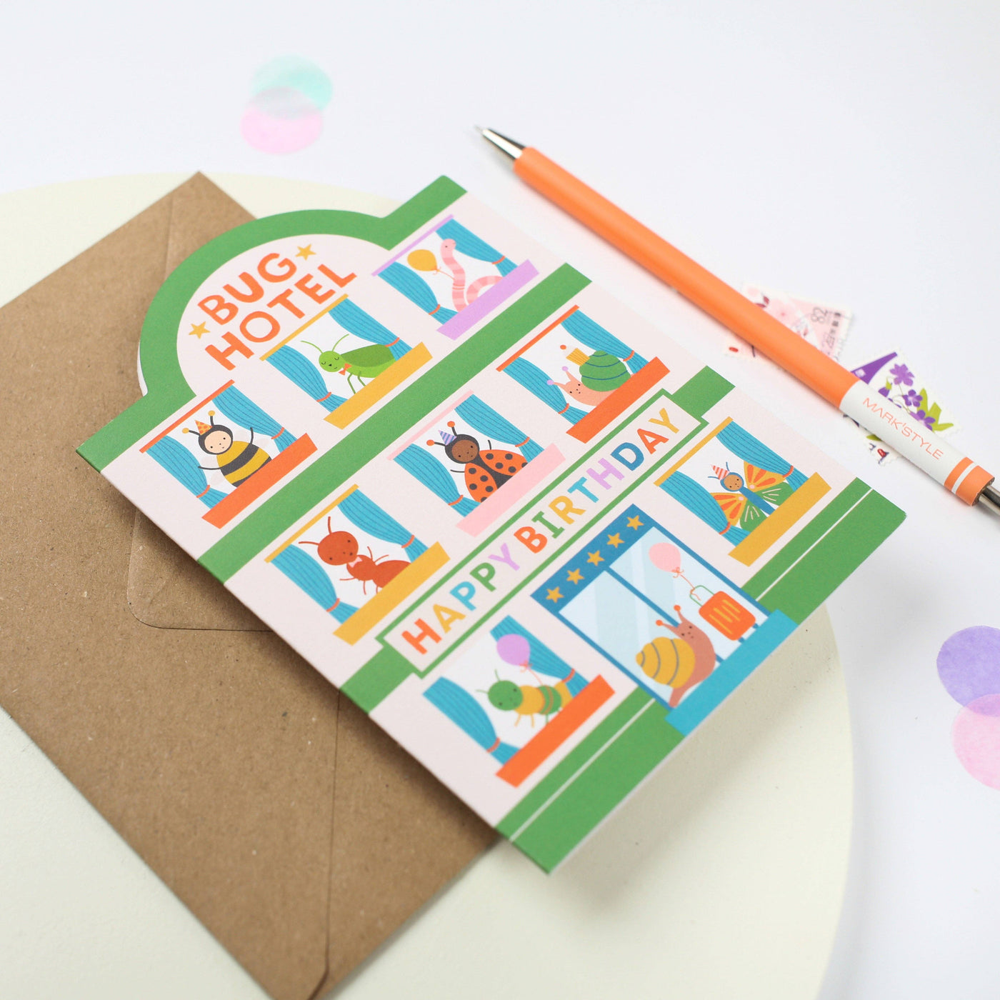Bug Hotel Birthday Card