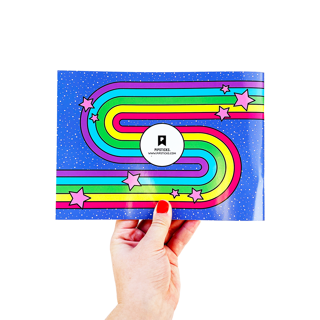 Retro Rainbow Sticker Collector Album