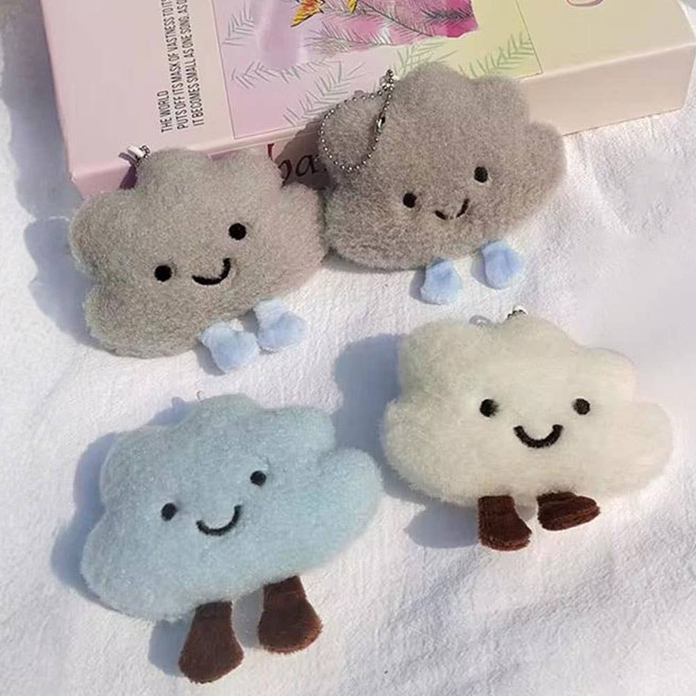 Fluffy Cloud Plush Keychain (11 cm)