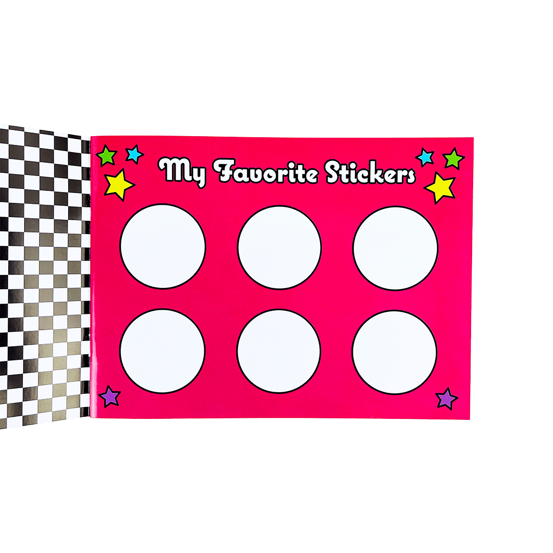 Retro Rainbow Sticker Collector Album