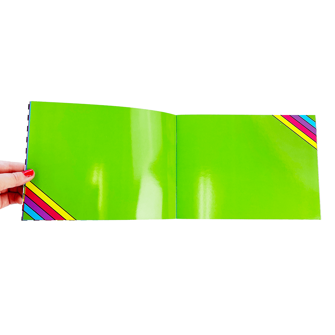 Retro Rainbow Sticker Collector Album