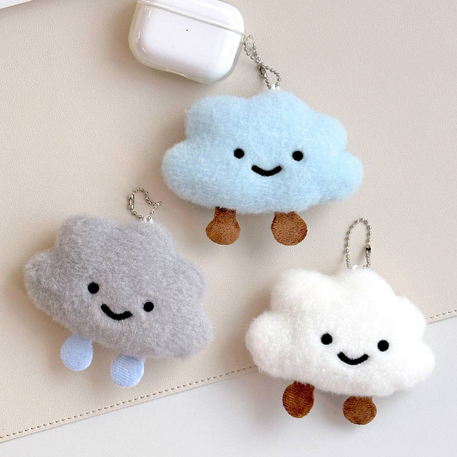 Fluffy Cloud Plush Keychain (11 cm)