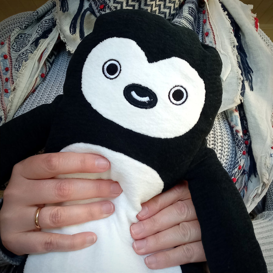 Fumofumo San Large Monochrome Penguin (38cm)