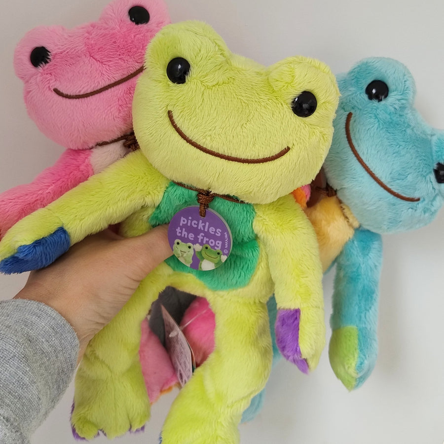 Green/Multi Pickles the Frog Photo Plush (26cm)