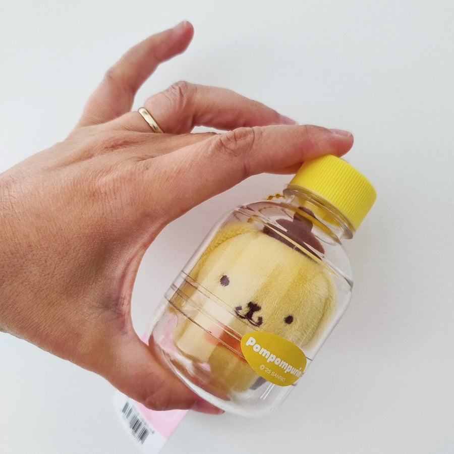 PomPomPurin Mini Bottle Plush Keychain (10 cm)