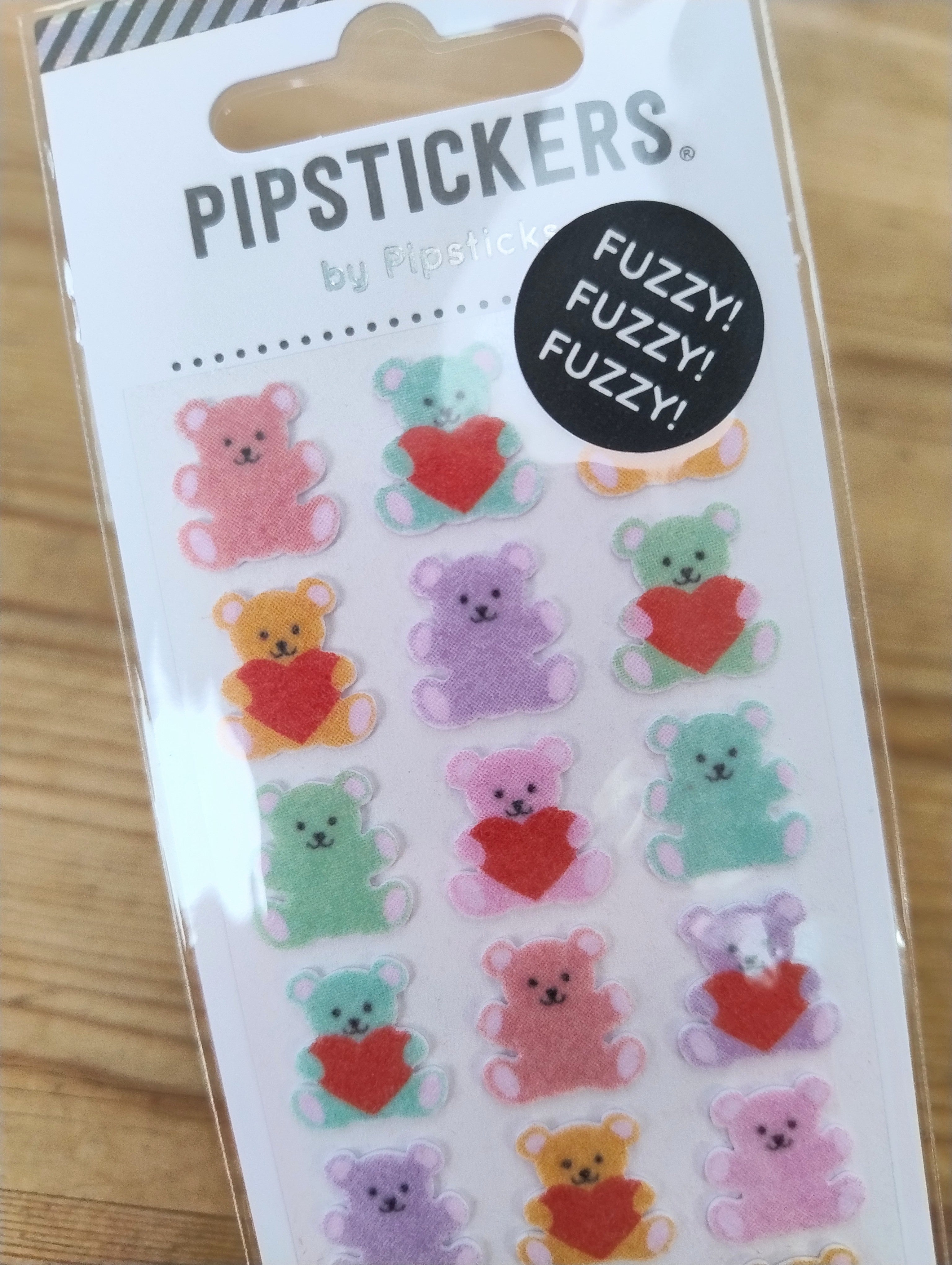 Fuzzy Stuffed Bears Stickers