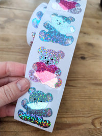 Stuffed Bears Stickers from the Roll