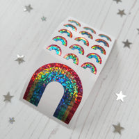 Holographic Rainbow Stickers from the Roll