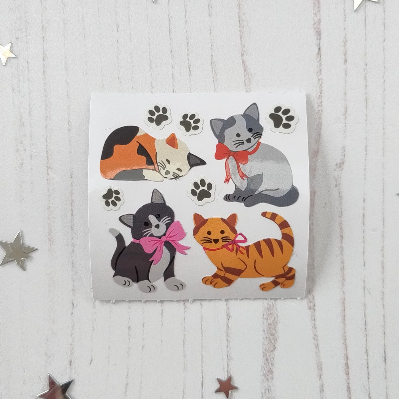 Playful Kittens Stickers from the Roll