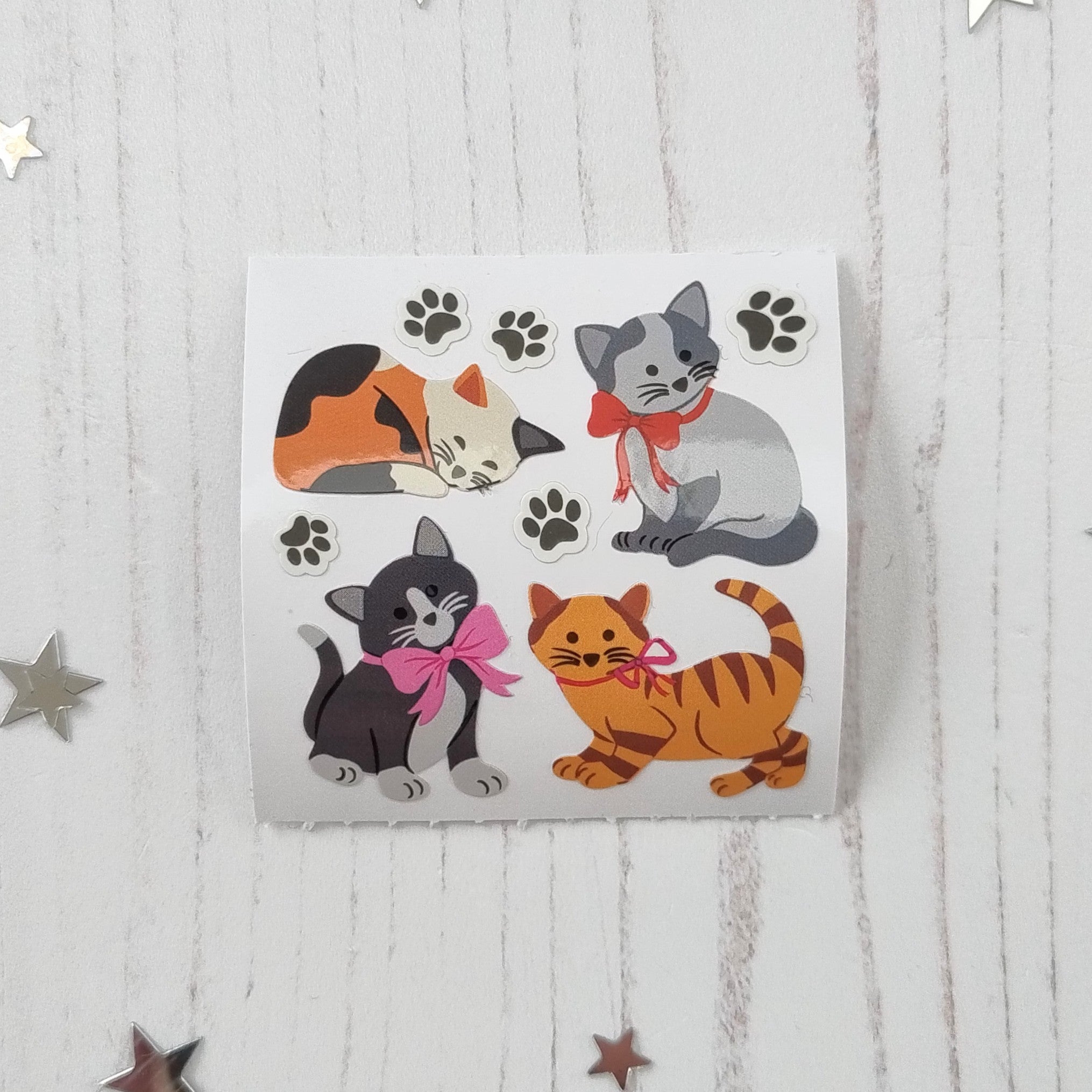 Playful Kittens Stickers from the Roll