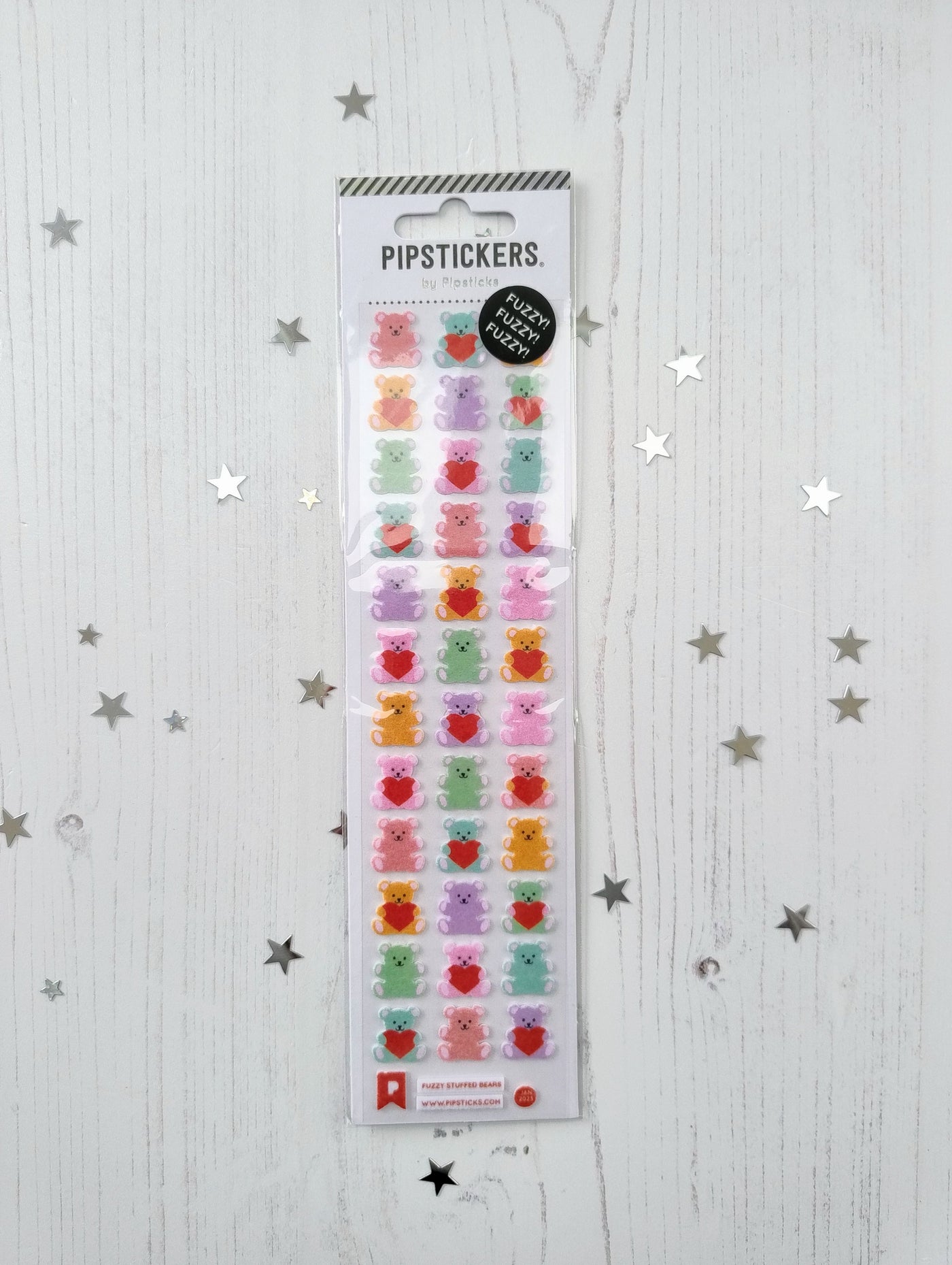 Fuzzy Stuffed Bears Stickers