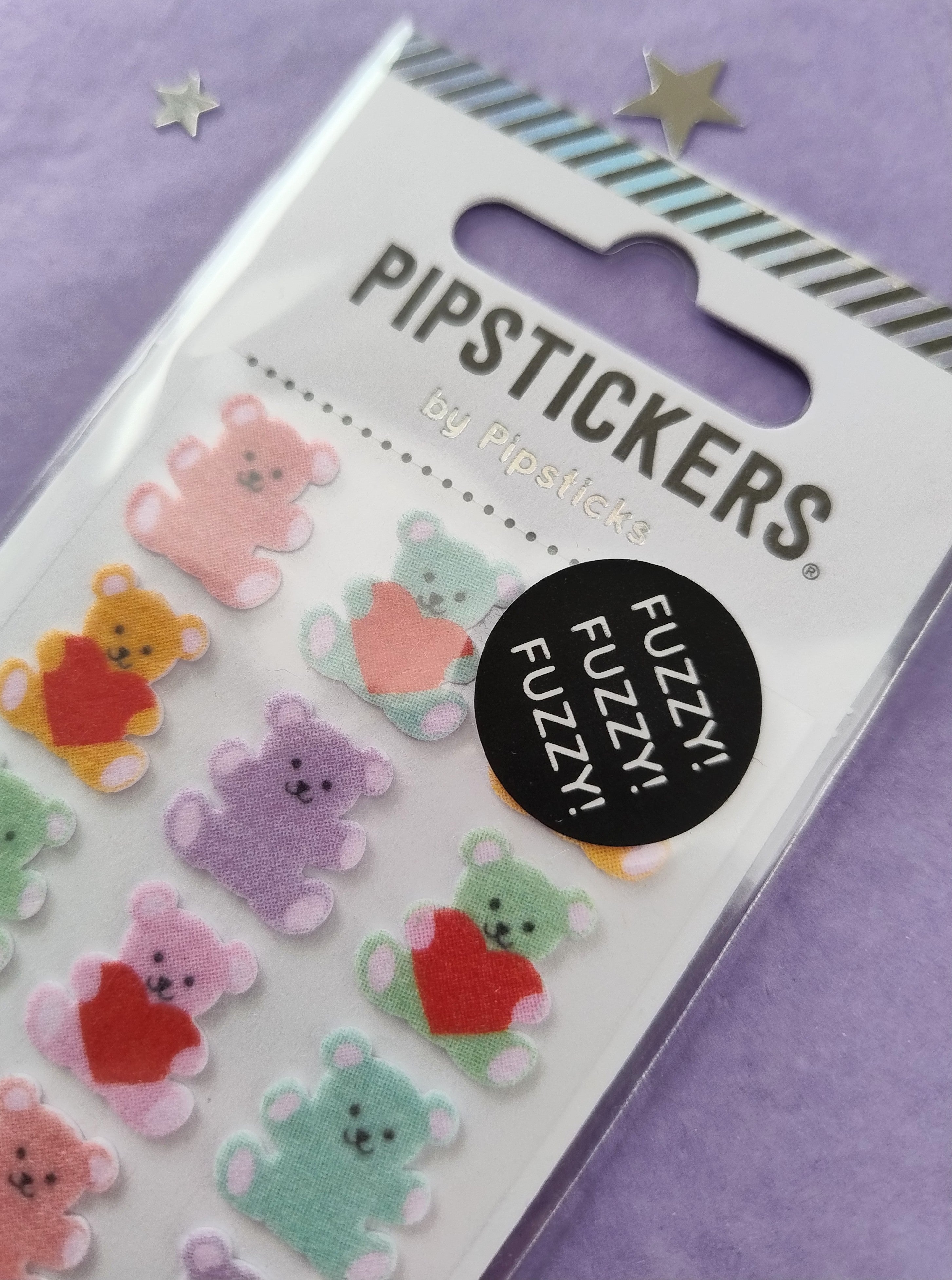 Fuzzy Stuffed Bears Stickers