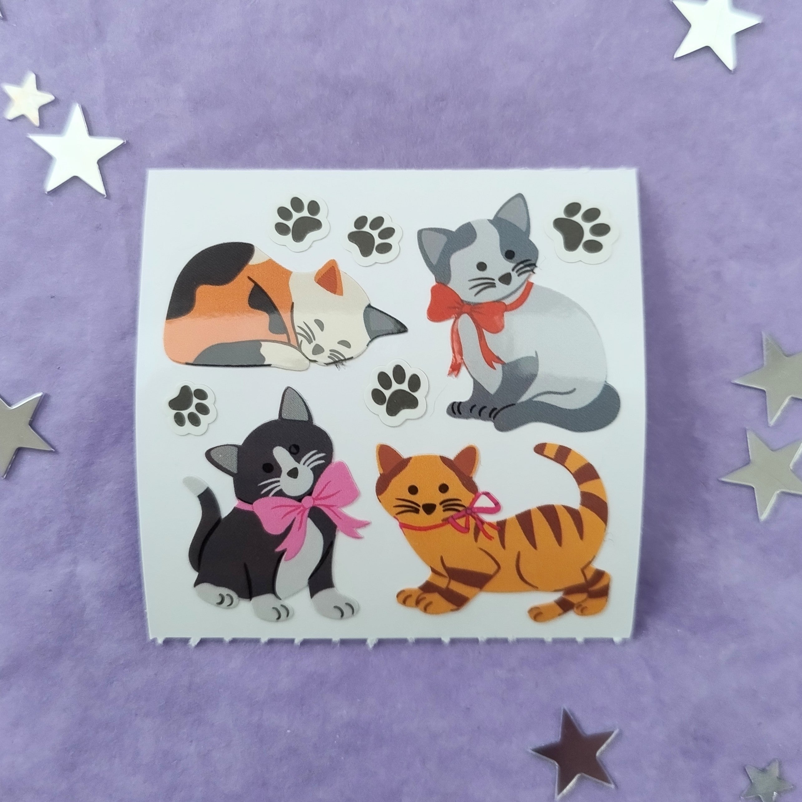 Playful Kittens Stickers from the Roll