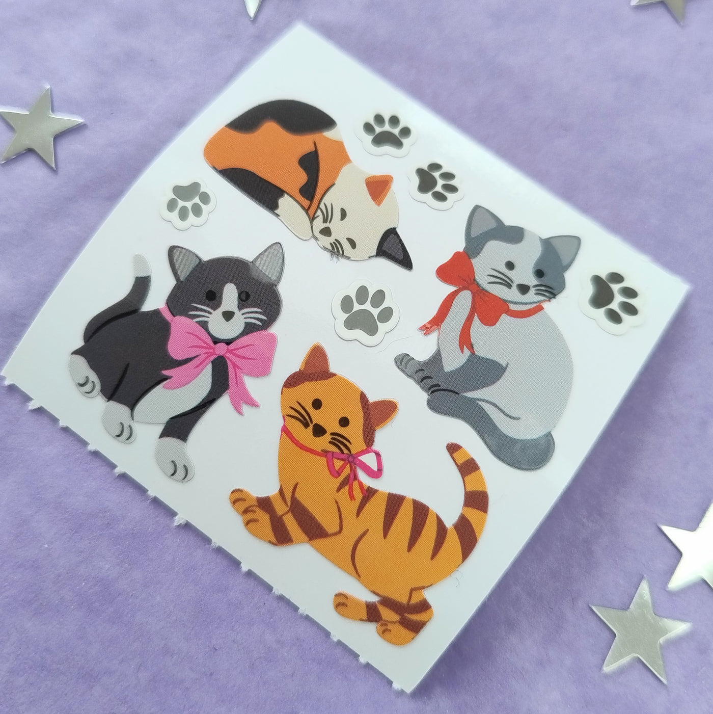 Playful Kittens Stickers from the Roll