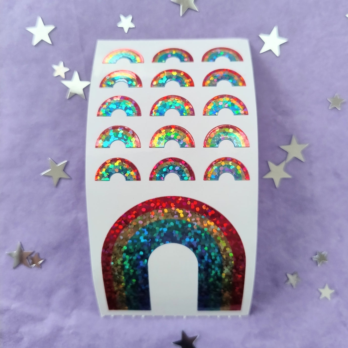 Holographic Rainbow Stickers from the Roll