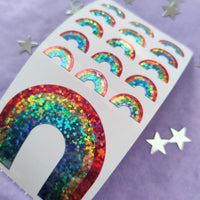 Holographic Rainbow Stickers from the Roll