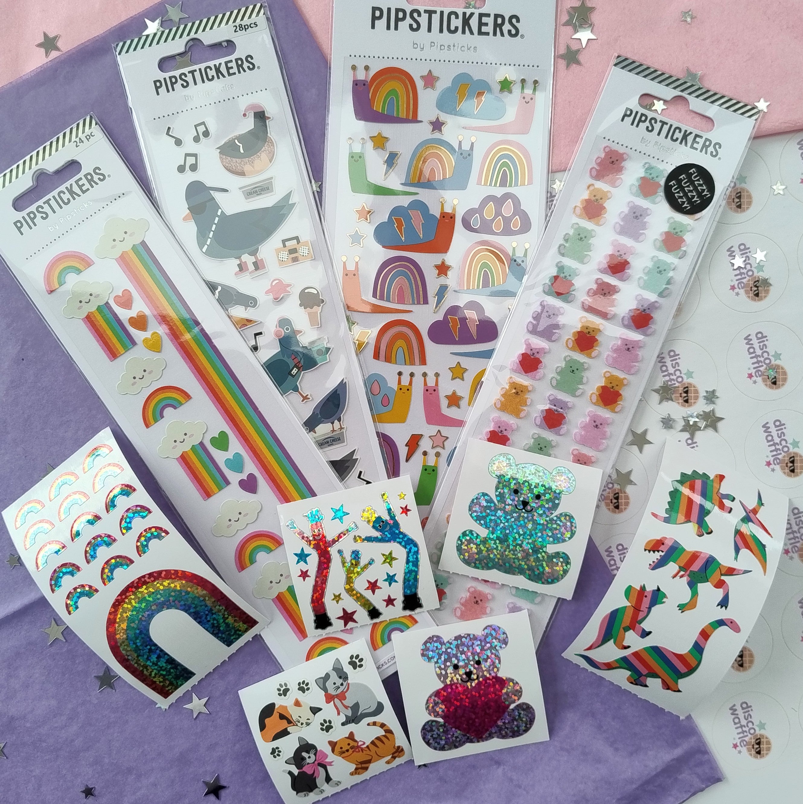 Playful Kittens Stickers from the Roll