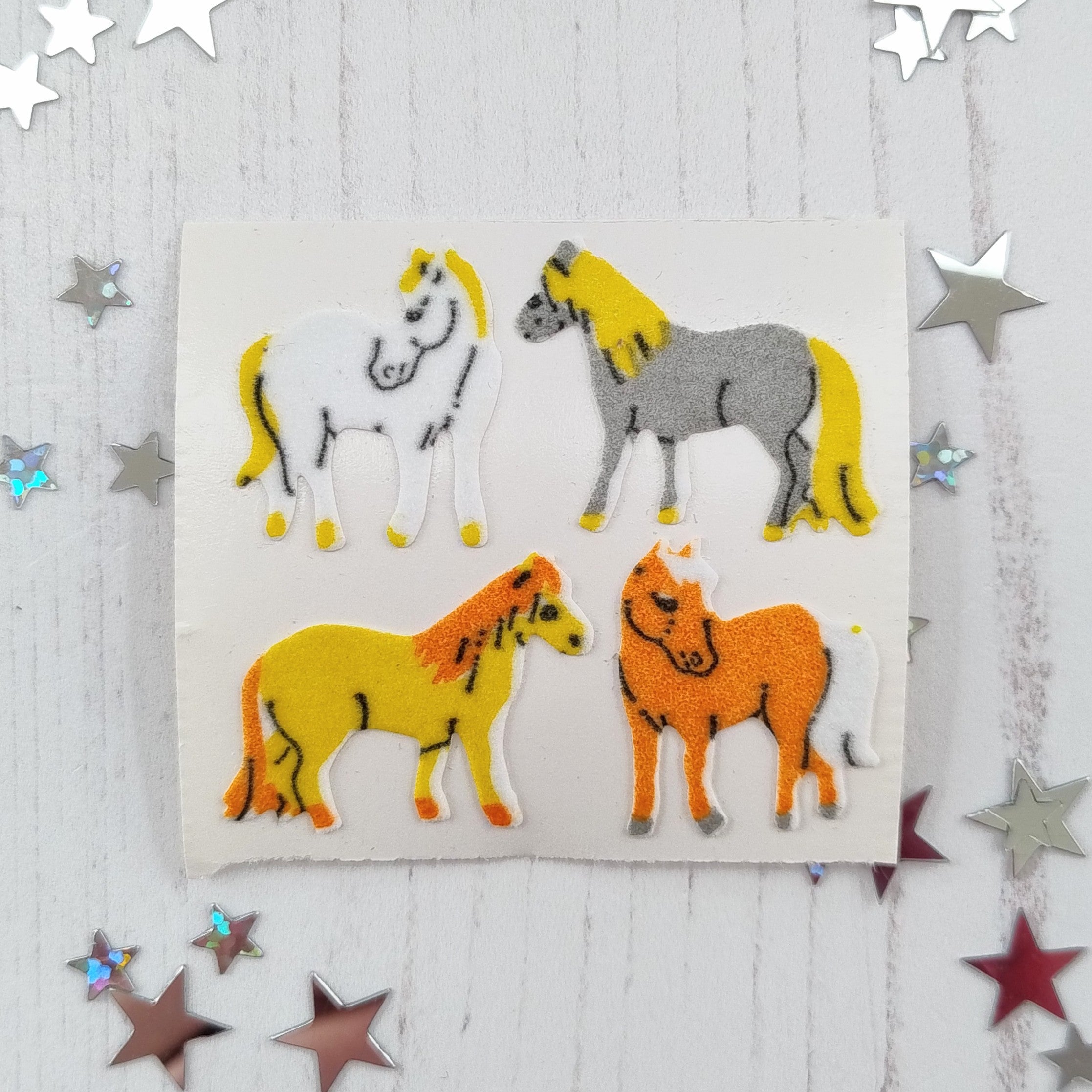 Dartmoor Ponies Stickers from the Roll