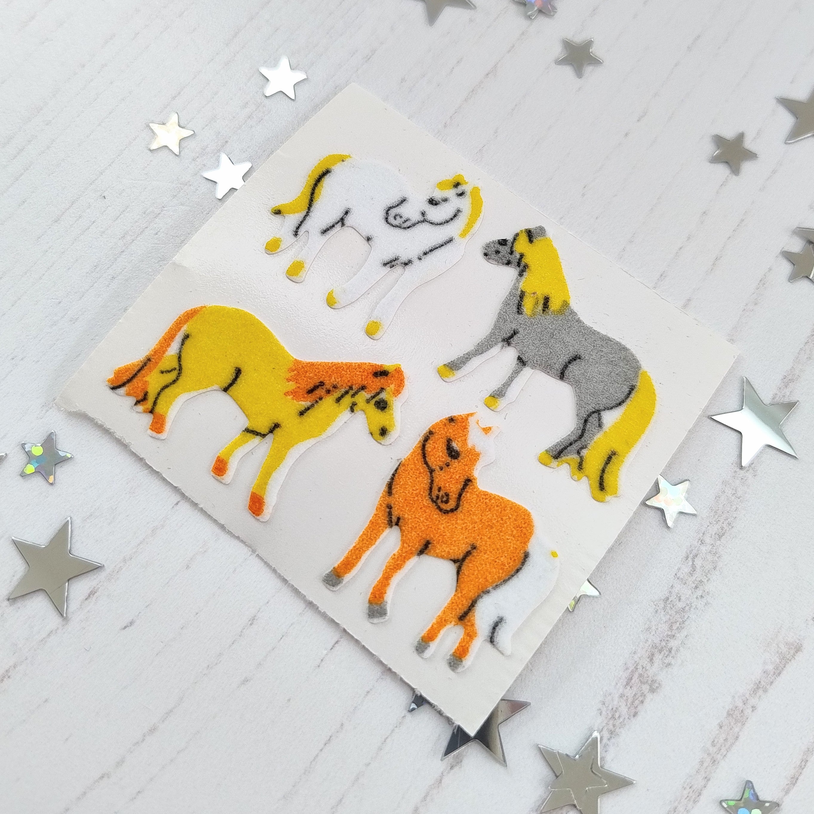 Dartmoor Ponies Stickers from the Roll