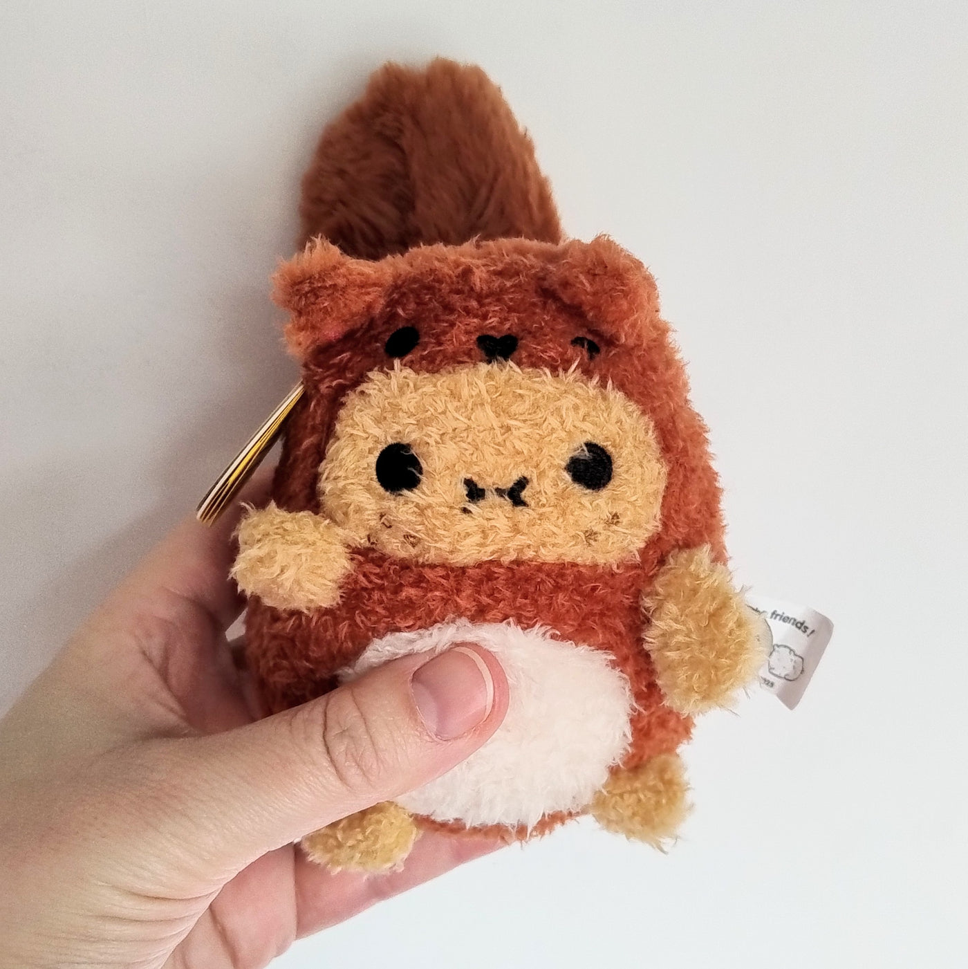 Red squirrel Ricespud Mini Sitting Plush (13cm)