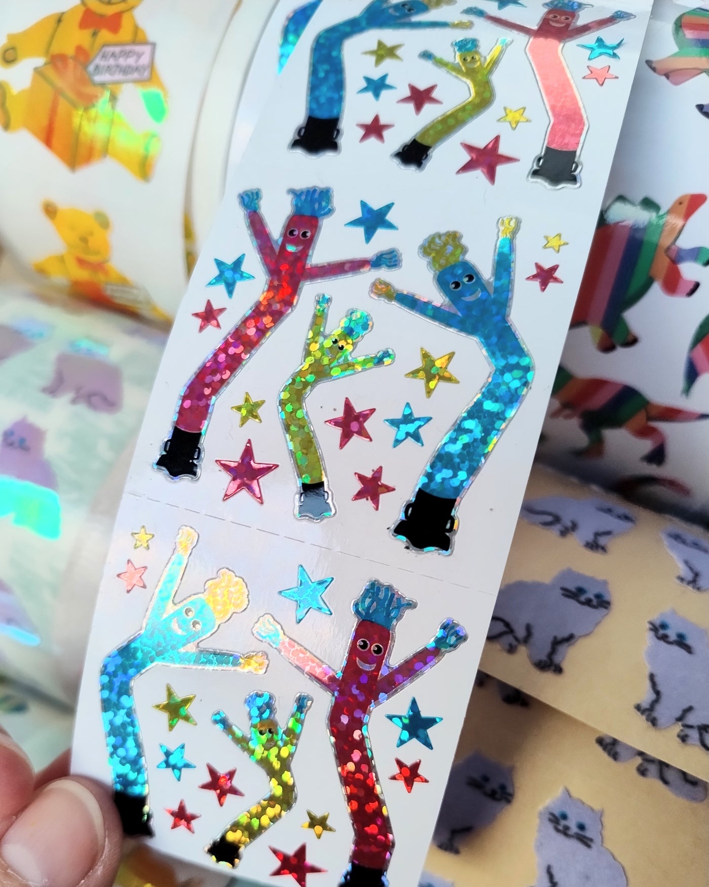 Air Dancers Stickers from the Roll