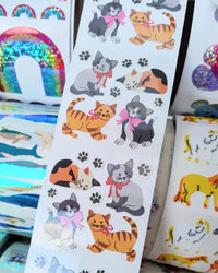 Playful Kittens Stickers from the Roll