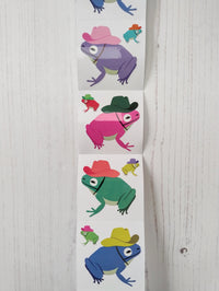 "Country Toads" Stickers from the Roll