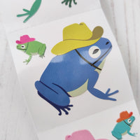 "Country Toads" Stickers from the Roll