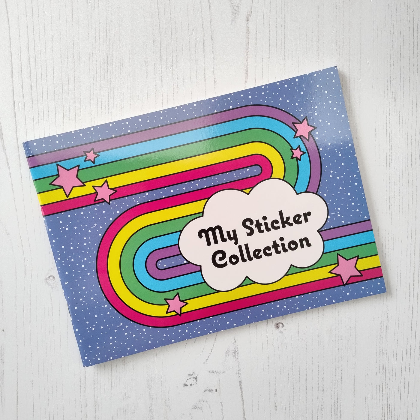 Retro Rainbow Sticker Collector Album