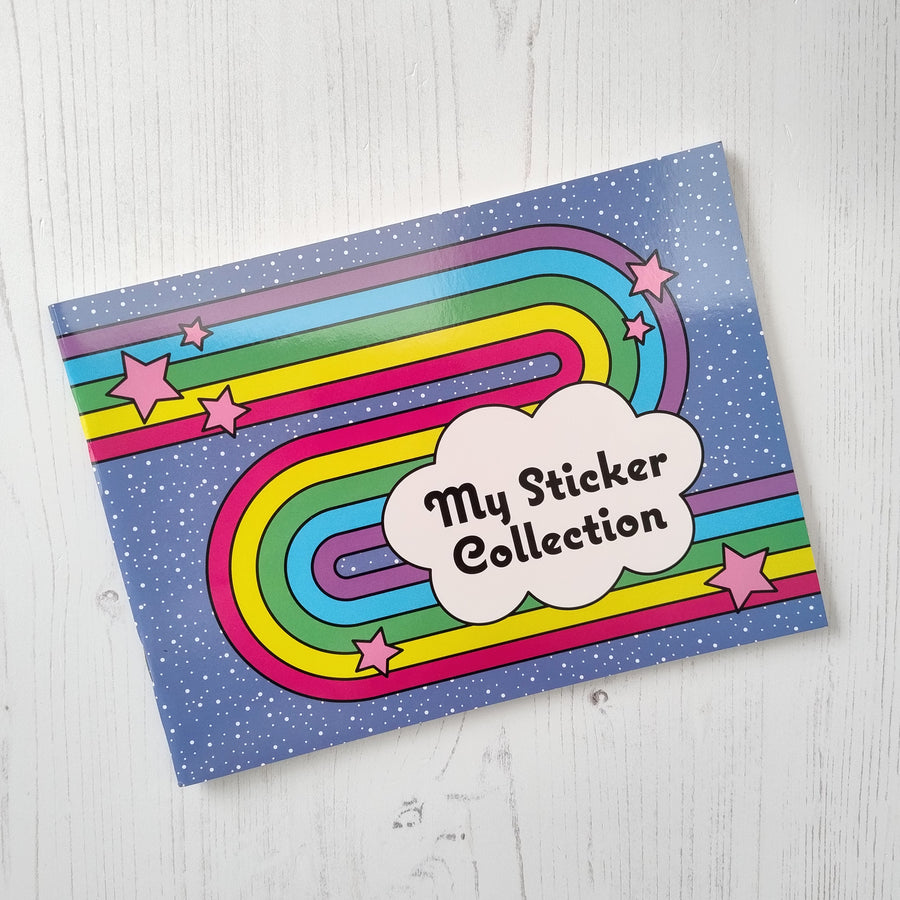 Retro Rainbow Sticker Collector Album