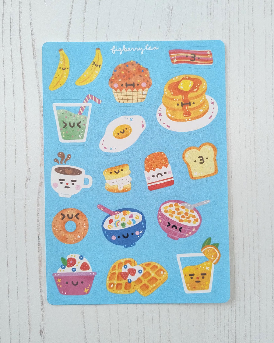 Kawaii Breakfast Stickers