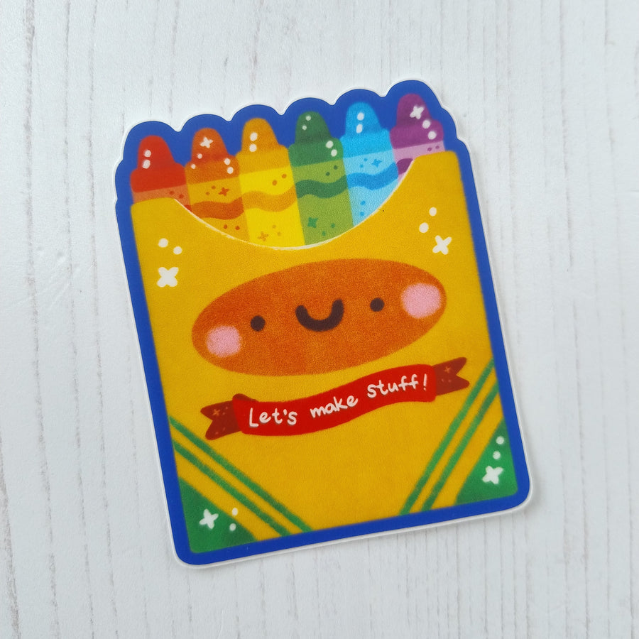 Crayon Box Vinyl Sticker