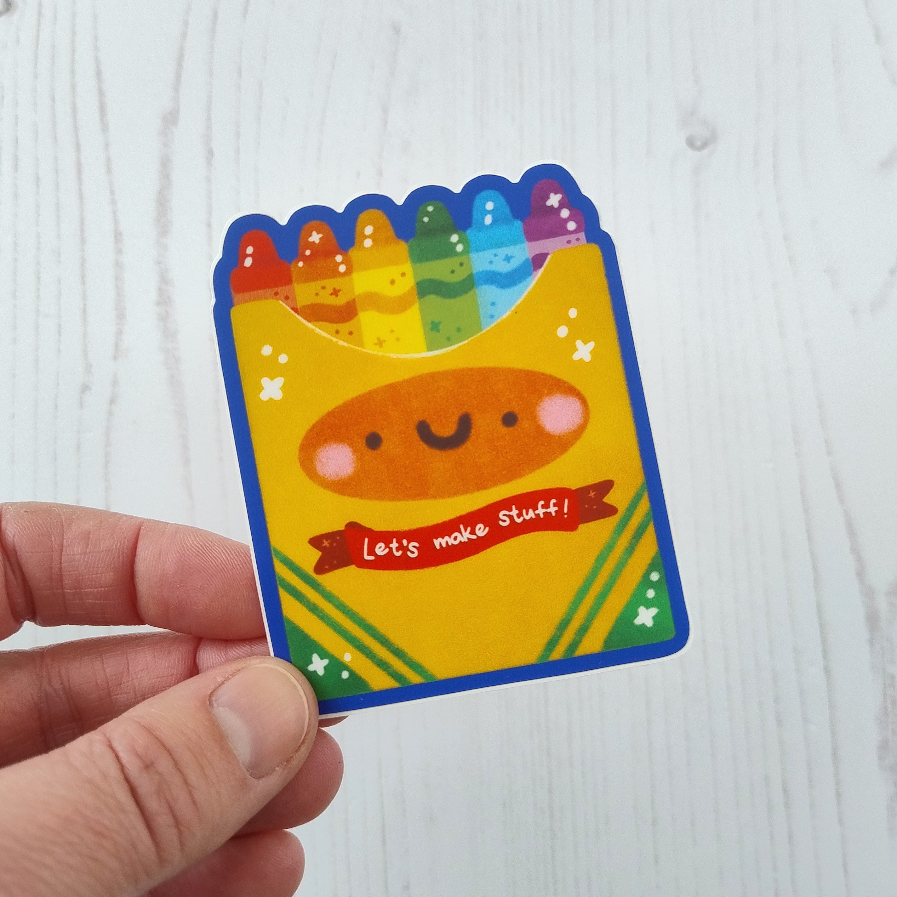 Crayon Box Vinyl Sticker